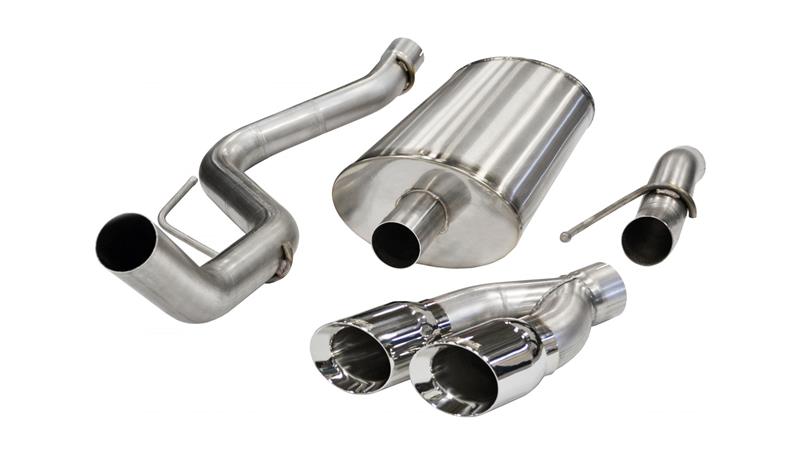 Ford F-150 Raptor Performance Exhaust - CORSA Performance - Sport Cat-Back + Single Side Exit - Polished - `11-`14